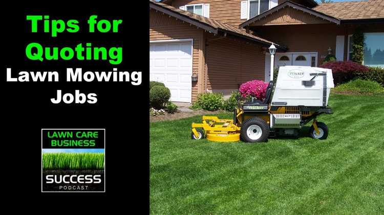 How to quote lawn mowing