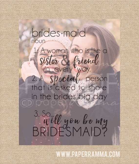 How to say yes'' to being a bridesmaid quotes