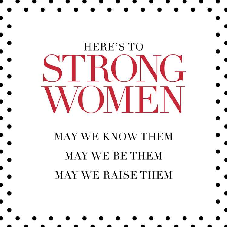 May we be strong woman quote