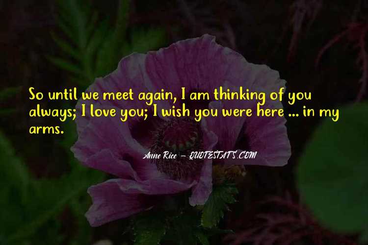 May we meet again quotes