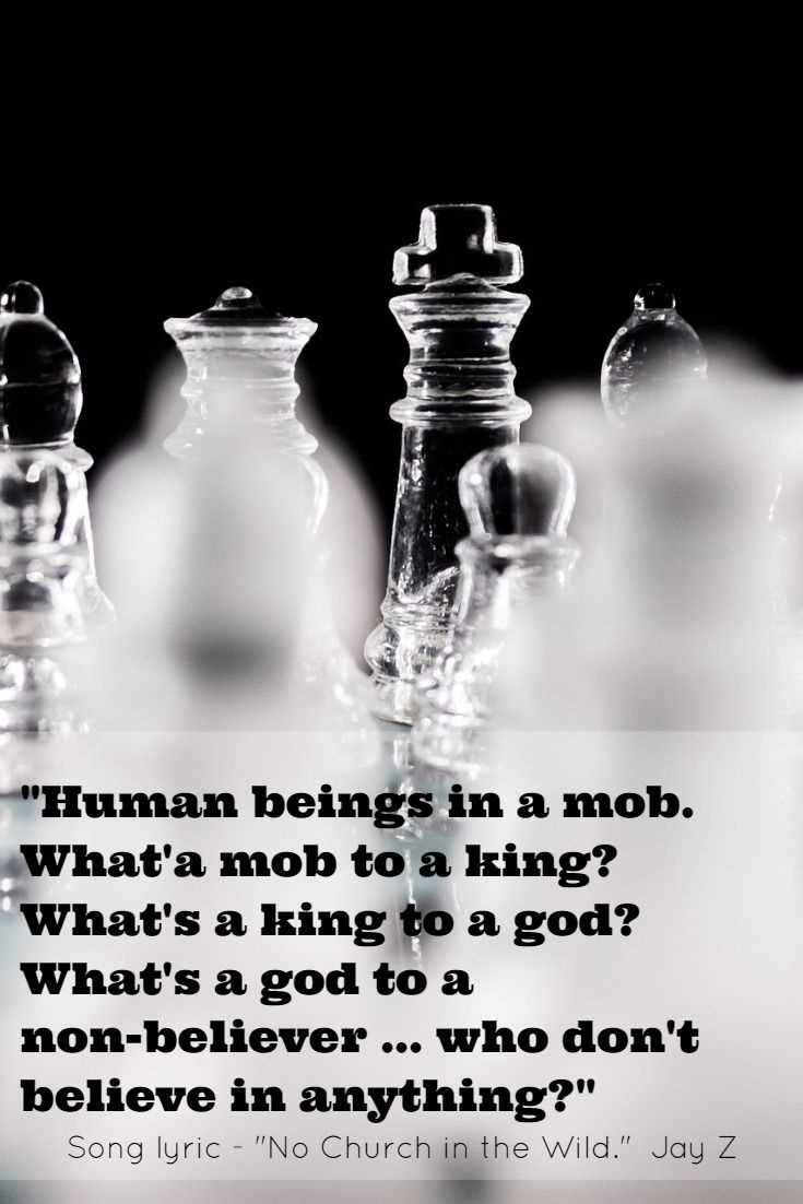 What is a king to a god quote