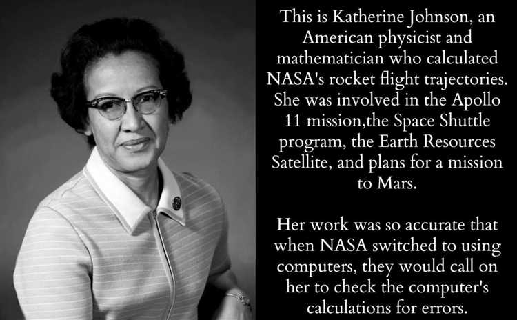What was katherine johnson famous quote