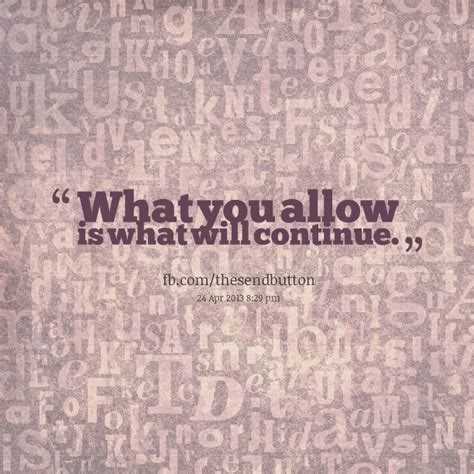 What you allow quotes