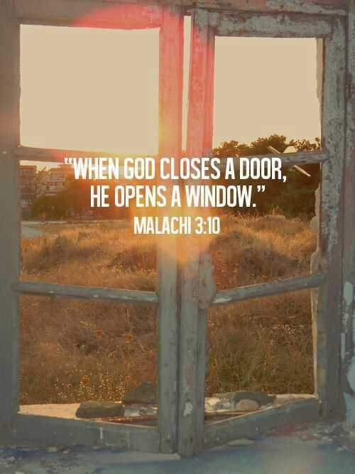 When god closes a door quotes