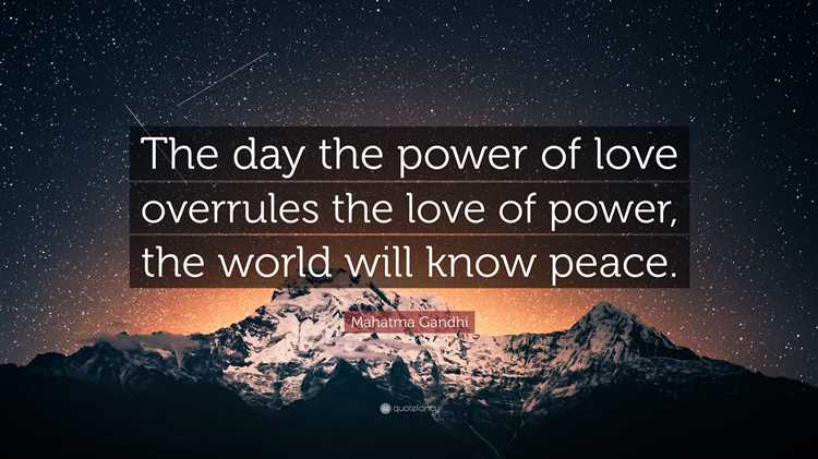 When the power of love quote