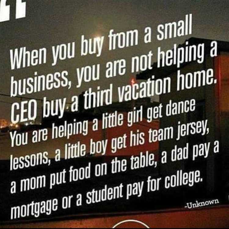 When you shop small business quote