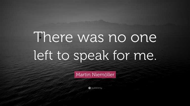Who is the narrator of niemГ¶ller's quote supposed to be