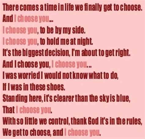Why i choose you quotes